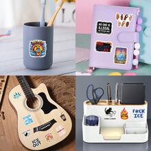 55Pcs Funny ICE OUT Stickers Anti ICE Stickers Cartoon Stickers Waterproof Vinyl Stickers Bulk For Water Bottle Skateboard Luggage Laptops Bumper Theme Party Supplies - A - View 3