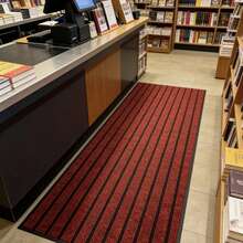1pc Entrance, Kitchen, Bathroom, Hallway, Balcony Anti-Slip, Oil-Proof, Water-Absorbent, Easy-To-Clean Rug - Red - View 7