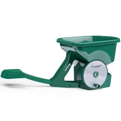 Crystals 3L Hand Held Lawn Seed & Fertiliser Spreader Adjustable Garden Seeder Tool