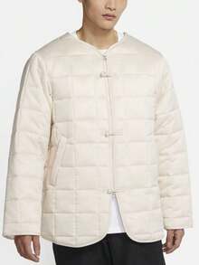 Nike Jordan CNY Series Retro Collarless Long-Sleeve Hoodless Jacket, Men's, White - Pearl White - View 1