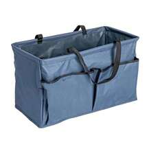 Household Essentials Blue Krush Bolsa de Lona con Bolsillos Bolsa de comestibles Reutilizable con Ribete Negro - Azul - Ver 8