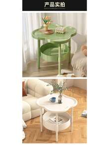 Nordic Modern Style Coffee Table, Movable Side Table, Multi-Functional Furniture, Rustic Christmas Home Decoration, Living Room Ornament, Creative Holiday Gift. - Multicolor - View 3