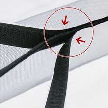 家用窗户防蚊纱窗，易用自粘可拆卸窗纱，带魔术贴，无需钻孔，灰色网面配黑色包边 - 灰網黑邊紗窗 - 查看 8