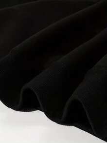 Men'S Black Cotton Distressed Pattern Hoodie - Loose Fit Street Style Sweatshirt, Casual Pullover, Black Back Design, All-Season Comfort, Machine Washable, Perfect Gift For Men And Women ( Face Pattern Print), Unisex Fashion Loose Fit, Hooded Style, Suitable For Casual Outfits, Men'S Plus Size Hoodie, Loose Fit Hoodie, Essential Hoodie |  USA - màu đen - Xem 6