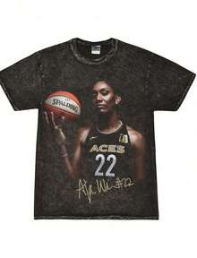 Local -55 Aja Wilson Graphic TeeJpg - màu đen - Xem 1