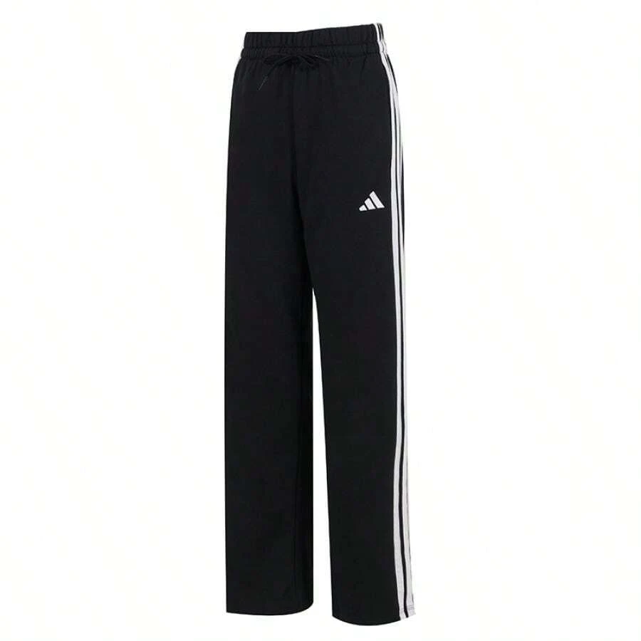 Adidas Women's Casual Comfortable Daily Sports Pants, Style: W 3S FT OH PT, Item No.: JW7182 - Black/White - View 1
