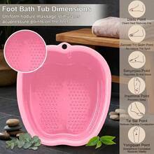 Large Size Foot Soaking Tub Sturdy Foot Basin Massage Granules Exfoliation Callus Pedicure Foot Spa Bath Bucket For Women Men Home Daily Use Relaxation Foot Care - Xem 3