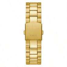 Guess Men's Square Watch - Fashionable Men's Accessory - Quartz Watch Series - Men's Gold Stainless Steel Watch - GW0265G2 - Black - View 5