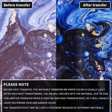 9张/套 12英寸×10英寸 水彩大理石纹升华转印纸，水彩大理石纹升华转印纸套装，适用于DIY杯子、水杯、钥匙扣、T恤等。 - 9C - 查看 5