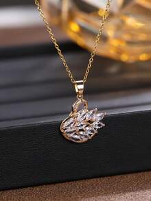 1pc Elegant Minimalist Shiny Clavicle Chain Necklace, Suitable For Women As Gift Or Daily Wear - Necklace - View 8