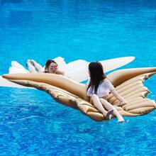 1pc Large Inflatable Butterfly Wing Pool Float, Oversized Floating Lounger, Suitable For 1-2 People To Relax In Pool, Beach And Water Fun In Summer - Multicolor - View 4