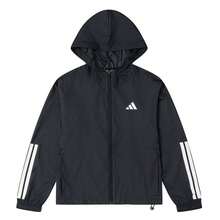 Adidas Women's Jacket/Coat, HYG WINDY Casual Comfortable Jacket, JX1872 - Black/white - View 1