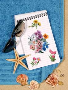 50 Peças Adesivos Botânicos Vintage, Flores em Aquarela Pintadas à Mão, Cores Pastel Suaves para Scrapbooking e Decoração de Primavera, Suprimentos de Papelaria Adesivos Suprimentos de Scrapbook Adesivos Engraçados Kindle - história de flores - Visão 5
