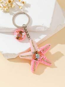 1 pieza Decoración con forma de langosta hecha a mano con cuentas, accesorio decorativo para bolsos de mujer, cosas lindas y tropicales, artículos esenciales para el coche, decoración del coche, artículos de vacaciones kawaii, accesorios para bolsos, accesorios para bolsos, regalos para maestros - Rosa - Ver 2