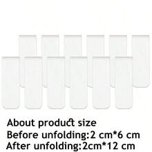 10/20 piezas Marcadores magnéticos de transferencia de calor, suministros de lectura para estudiantes, maestros, aula, hogar y oficina, esenciales para volver a la escuela - Blanco - Ver 12