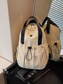 Convertible Women's Shoulder Bag & Chest Bag - Adjustable Strap, Multiple Zipper Pockets, Durable Fabric, Suitable For Travel And Daily Use, 2-In-1 Travel Backpack, Casual Style - Multicolor - View 18