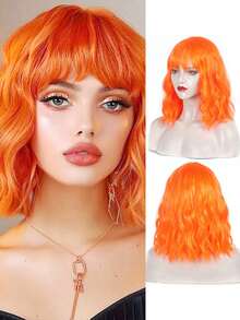 Elegant Short Curly Bobo Wig For Women, Suitable For Various Occasions - Multicolor - View 10