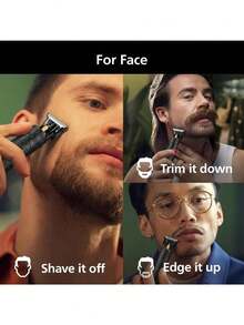 Men's Professional Hair Clipper And Beard Trimmer - USB Rechargeable Lithium Battery, 4 Attachments, Ergonomic Design With Adjustable Comb, Suitable For Trimming And Styling, Men's Hair Clipper - A - View 9