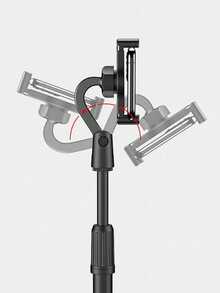Adjustable 360° Rotatable Desk Phone Stand, Suitable For 4-10 Inch Smartphones, Desktop Phone Holder, Office Desk Accessory, Home Christmas Decor, Christmas Gift, Study Supplies - Black - View 5