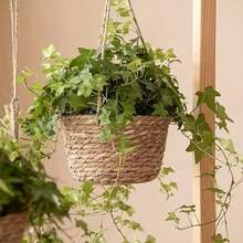 Giỏ treo đan macrame, giá đỡ chậu hoa treo trong nhà và ngoài trời, giỏ đựng cây cảnh, đồ trang trí sân vườn. - phẳng - Xem 7