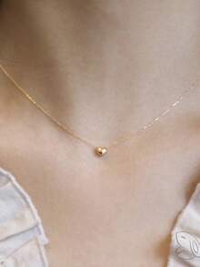1 chiếc dây chuyền mặt hình trái tim bong bóng bằng bạc Sterling 925, dây chuyền mạ vàng tinh tế, phù hợp cho phụ nữ đeo hàng ngày, hẹn hò, làm quà tặng ngày Valentine, quà sinh nhật, sự lựa chọn tốt nhất. - Dây chuyền trái tim bong bóng - Xem 1