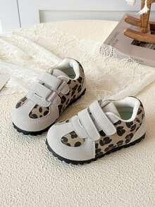 Infant Casual Flat Sports Shoes, Baby Hook And Loop Leisure Sneakers - Beige - View 3