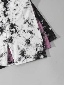 3pcs/Set Celana Pendek Yoga Olahraga Ketat Gradien Pinggang Sedang Modis untuk Anak Perempuan - MultiWarna - View 4