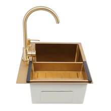 YUNRUX Kitchen Sinks - Gold - View 10