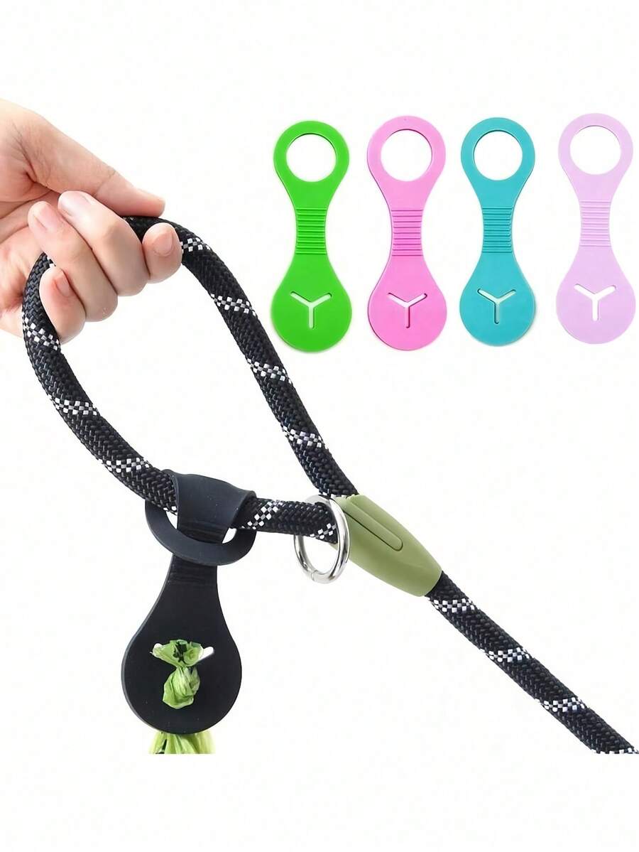 Pet Waste Bag Dispenser With Handle, In-Stock Dog Poop Bag Holder, Hands-Free Clip, Leash, Waste Bag Rack - Multicolor - View 1