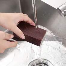 Brown Magic Scouring Pad, Suitable For Kitchen Pot Washing, Dish Cleaning, Stain Removal, Descaling, Rust Removal And Scrubbing, Reusable And Durable, Easy To Use, Effective Tool For Cleaning Stubborn Dirt - Multicolor - View 8