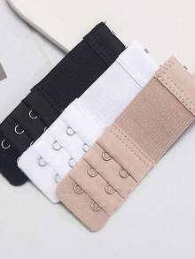 6件套文胸延长带，带2个钩子和3排扣，女士柔软舒适弹性文胸延长带肩带，带2个钩子，可调节背部钩扣式文胸延长带 - 彩色 - 查看 3