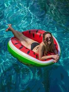 Flotador inflable de sandía para adultos - Accesorio divertido para deportes acuáticos de adultos, hecho de material de PVC, adecuado para deportes acuáticos de verano y fiestas en la piscina - - - Ver 3