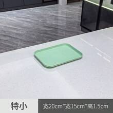 1 khay hình chữ nhật, kích thước nhỏ (6*9 inch), khay ăn bằng nhựa, mẫu giáo, sử dụng tại nhà, cốc, khay trà, phục vụ ăn uống, đĩa nướng, đồ dùng nhà bếp - màu xanh lá - Xem 15