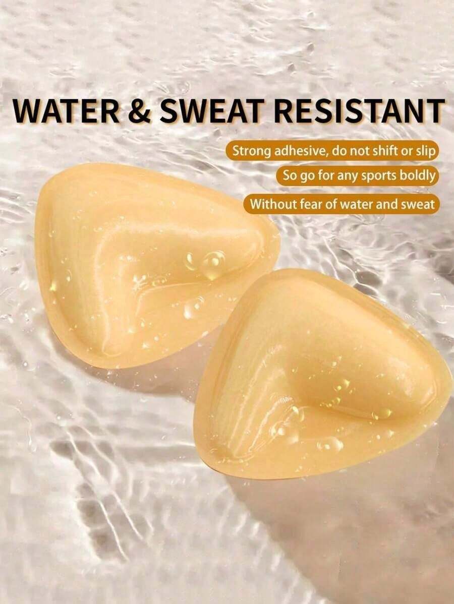 Double-Sided Sticky Bra Inserts Adhesive Bra Pads Push Up Breast Enhancers Pads Reusable Padded Ultra Instant Lift Inserts