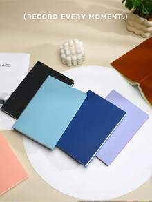 5本彩色PU皮笔记本，便携式笔记本，适用于学校、办公室、旅行和创意素描 - 橫線本 - 查看 5
