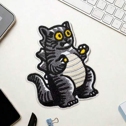 RHUAGYP 1个可爱彩虹独角兽熨烫刺绣贴片，可熨烫/缝纫，DIY装饰贴花，适用于衣服、背包、牛仔裤、夹克、帽子等多种场合。