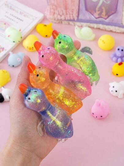 1PC Glitter Crystal Goose/Duck&Penguin&Animals,Soft And Slow Back,Sticky Stress Relief Toy,Cute Stuff,Taba Squishy,Travel Portable Fidget Squeeze Toys,Squisy,Perfect For All Ages Austism,Ideal Holiday Gifts,Fun Cute Gift,Birthday Gifts,Easter Gifts,Halloween Gifts,Christmas Gifts,Christmas Stocking Fillers,Party Bag Fillers,Fidget Toys,Kids Party Favors,Blue For Boys,Pink For Girls,Kids Games,Kids Toys,Boy Games, Girl Games,Children's Games.