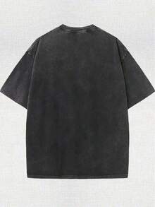Men's Retro Washed Short-Sleeved Shirts, Berserker Retro Printed Unisex Washed T-Shirts, Comfortable Skin-Friendly Fabrics, Washed , Machine Washable, The Best Gift, A Must-Have Item For Spring And Autumn. Men's Summer Outfits Streetwear Graphic Tees Vintage Funny T-Shirts Casual Summer Tops Clothes Playeras De Hombre Camisetas Para Hombre Local Style For Women & Men - 黑色 - 查看 2