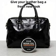 30ml - Leather Mink Oil Nourishing Balm, Suitable For Leather Boots, Leather Care And Cleaning, Waterproofing, Softening And Repairing Shoes.,Shoe Rack,Storage Saver,Outdoor,Garden,Travel Essential,Portable,Beach Essential,Graduation Season,Commencement,Graduation Ceremony,Graduation Gift,Graduation Present,Graduation Gift,Graduation Present,Congrats Grad,Congratulations Graduate,Valedictorian,Finish School,Graduation Party - Black - View 2