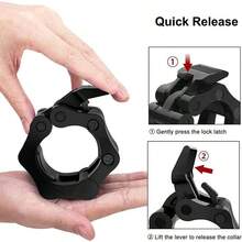 2pcs 50mm Quick Release Dumbbell Clamps, Rotating Lock Dumbbell Collars For Weight Lifting And Strength Training - Multicolor - View 5