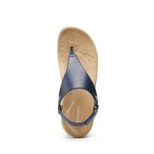 Women's Flat Sandals, Walking Sandals With Arch Support - Màu xanh lam - Xem 7