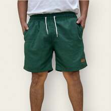 Kit 3 Bermuda Cargo Linen Premium Shorts Mauricinho Men's Casual Basic Comfortable - Army Green - View 4