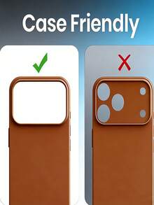 3 piezas Película protectora de vidrio templado de 9H de cobertura completa para la cámara compatible con iPhone 17 Pro Max, 17 Air, 16 Pro Max Plus, 15 Pro Max, 14 Pro Max, 13 Pro Max, 12 Pro Max, 11 Pro Max, anti-arañazos y anti-caídas, compatible con fundas de teléfono - transparente - Ver 3