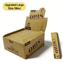 50 gói giấy cuốn thuốc lá màu nâu chất lượng cao, kích thước 108mm, được làm từ chất liệu tự nhiên, thiết kế cháy chậm, cháy đều không gây mùi khó chịu, mịn và dễ cuốn, độ dày vừa phải dễ thao tác, nhỏ gọn và tiện dụng, phù hợp cho người hút thuốc và những người đam mê cuốn thuốc, được những người yêu thích cuốn thuốc bằng tay rất ưa chuộng, hoàn hảo để sử dụng cá nhân hàng ngày hoặc làm quà tặng. - Xem 1