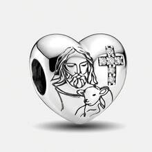 1颗925纯银耶稣救赎珠，适合手链项链DIY饰品制作，可作为礼物送给朋友 - 集合2 - 查看 15