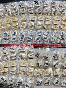 1件復古樹脂乾花可開啟吊墜項鍊，不對稱橢圓心形照片墜飾項鍊，照片吊墜項鍊，永生花項鍊，時尚優雅女性珠寶，DIY收納 - 彩色 - 查看 10