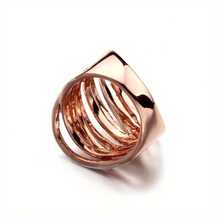 925 Silver Ring, Women's Ring, Men's Ring, Two-Color Staggered Diamond Ring, Suitable For American Valentine's Day And Christmas, Suitable For Daily And Banquet Wear - 雙色 - 查看 5