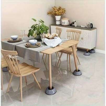 1pcWashing Machine Anti-Vibration Pads - Shock Absorbing And Noise Reducing, Sturdy And Durable, Stable Support For Washing Machines Vibration And Noise, Waterproof, Non-Slip And Shock Absorbing, Heightened Design, Silent Washing Machine Floor Mat