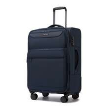 TSA Lock 360° Spinner Wheels Expandable Lightweight Softshell Polyester Luggage Carry-On, Cabin, 20/24/28 Inch Suitcase & 3-Piece Set For Travel - Navy Blue - View 1