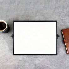 1个随机双面桌面小白板，带旋转支架，办公/教学备忘录书写板 - 畫架式 - 查看 8